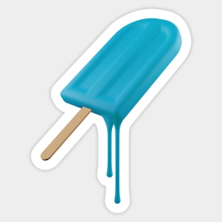 Electric Blue Popsicle Sticker